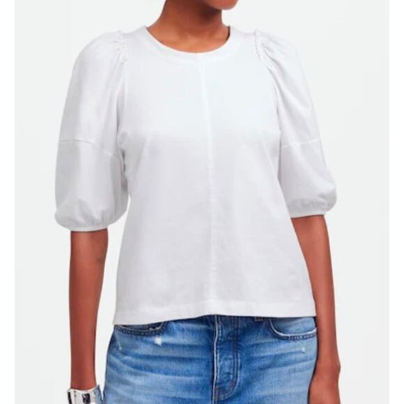 Madewell Puff-Sleeve Tee Size M NWT - Picture 1 of 6